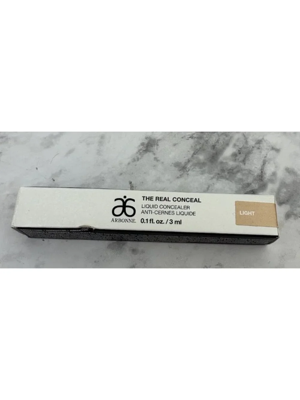 *New Arbonne The Real Concealer Liquid Concealer Light/Clair 1 fl oz / 3 ml NIB
